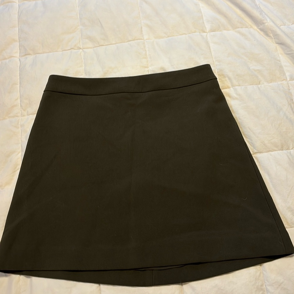 Express dark green mini skirt size 4